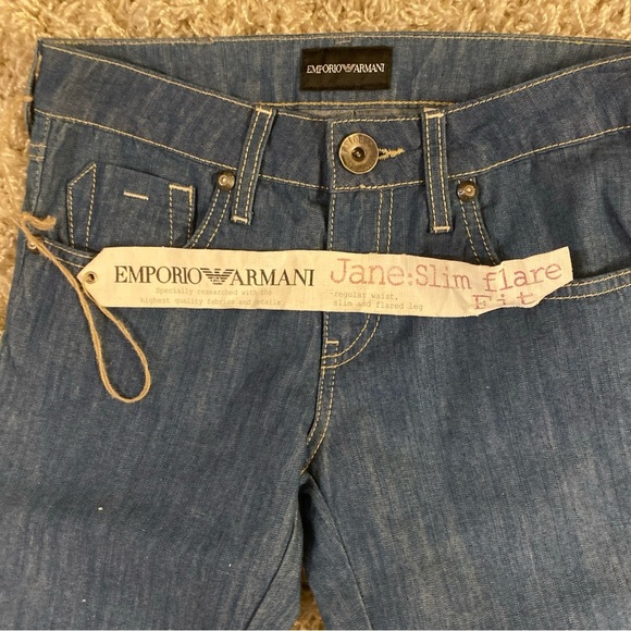 Emporio Armani Women's Blue Jeans NWT sz25 - Picture 4 of 7